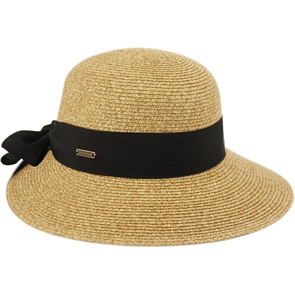 マリホジャ　Paper Braid Sheer Down Brim Hat Paper Braid Sheer Down Brim Hat